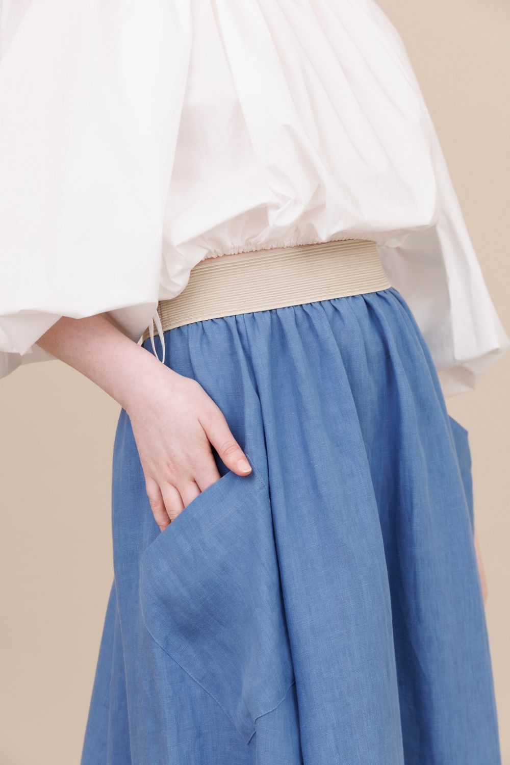 Blue skirt outlet swing